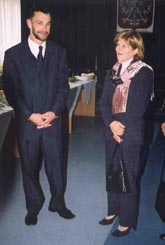 Minister Rozwoju Międzynarodowego Wielkiej Brytanii - p. Sally Keeble oraz z-ca Wójta Gminy Łuków - p. Janusz Jezierski